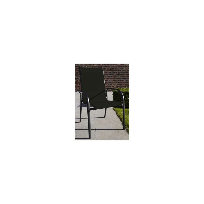 Fauteuil de Jardin avec Accoudoir BLACK GARDEN Noir