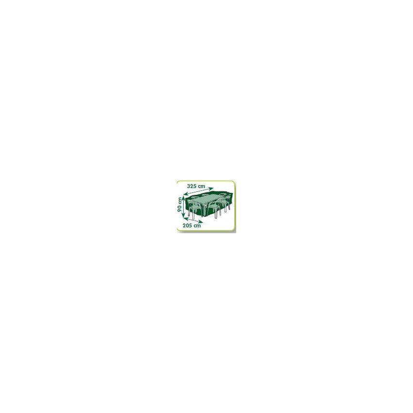 Housse De Protection Pour Table Rectangulaire et Chaises 325x205 cm