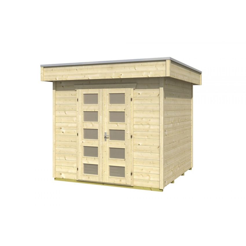 Maison en Bois à Toit Plat 250 x 250 cm 6.25 m² VENLO