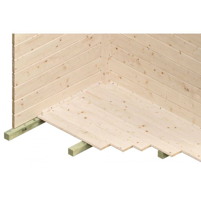 Maison en Bois à Toit Plat 250 x 250 cm 9.50 m² VENLO