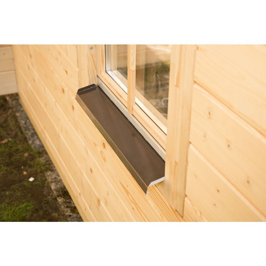 Chalet de Jardin en Bois Toit Plat 420 x 380 cm 15.96 m² BASEL