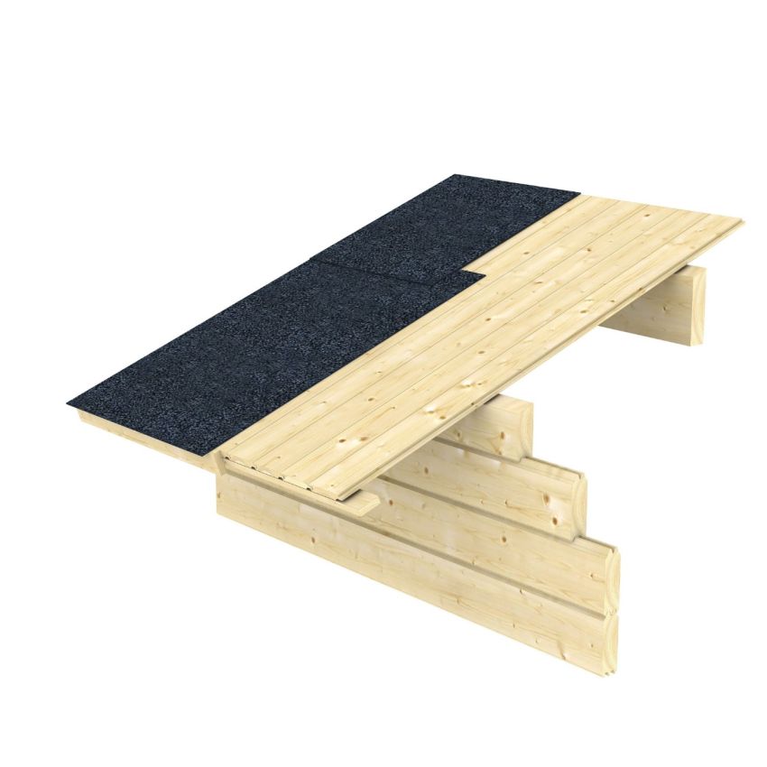 Chalet de Jardin en Bois Moritz 24 m² Epaisseur 45 mm 600x500cm