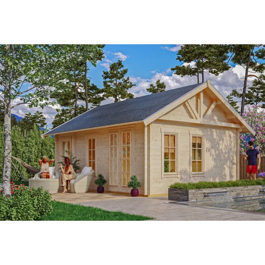 Chalet de Jardin en Bois 420 x 560 cm  23.52 m² avec espace de stockage BERN
