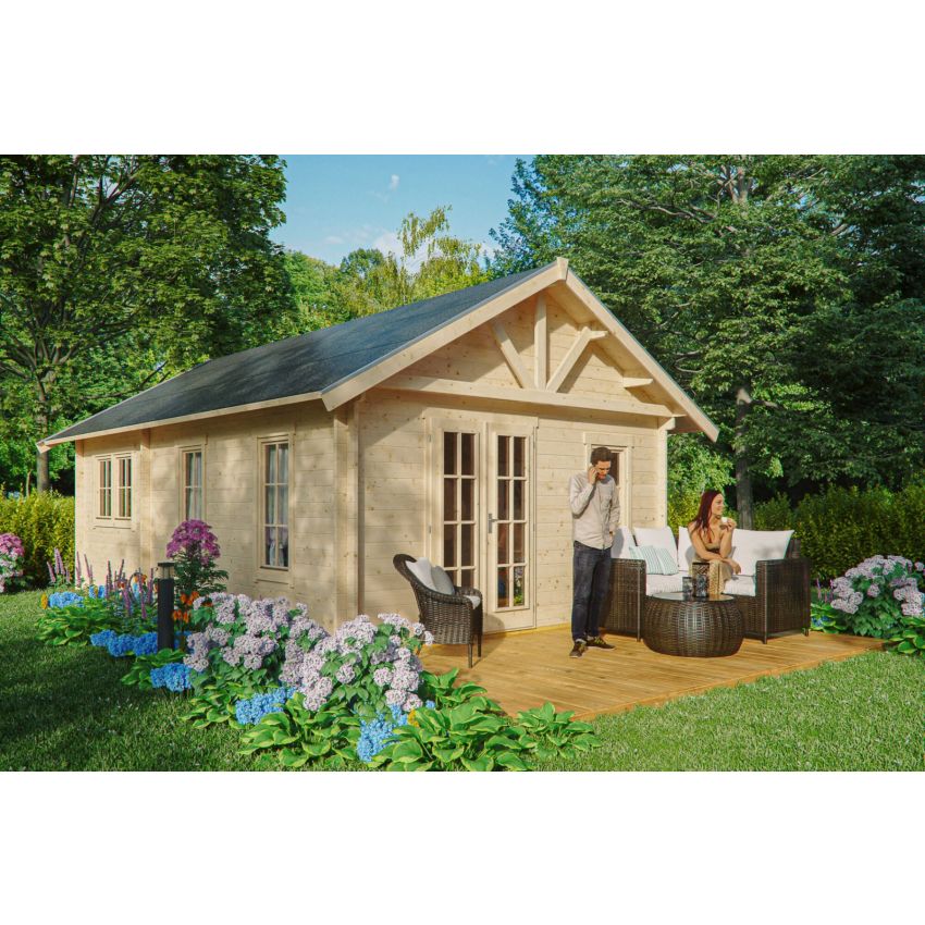 Chalet de Jardin en Bois 420 x 660 cm 27.72 m² BERN