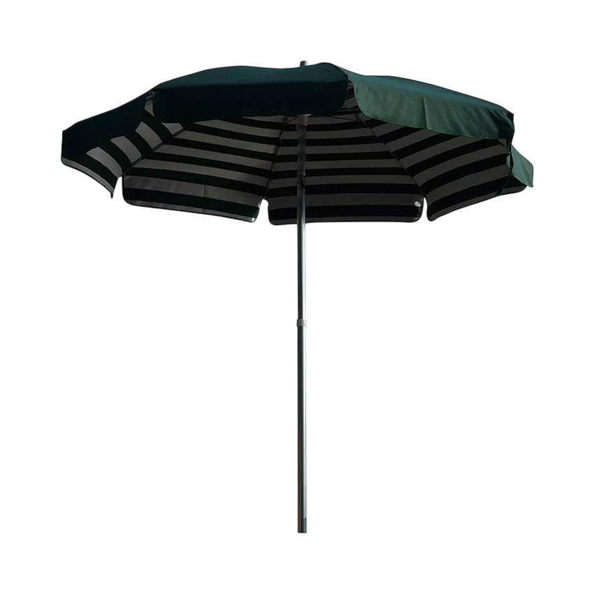 Parasol VENEZIA Duplex 200/8 cm Taupe et Blanc