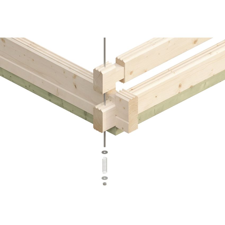 Chalet de Jardin en Bois Ontario 500x600cm