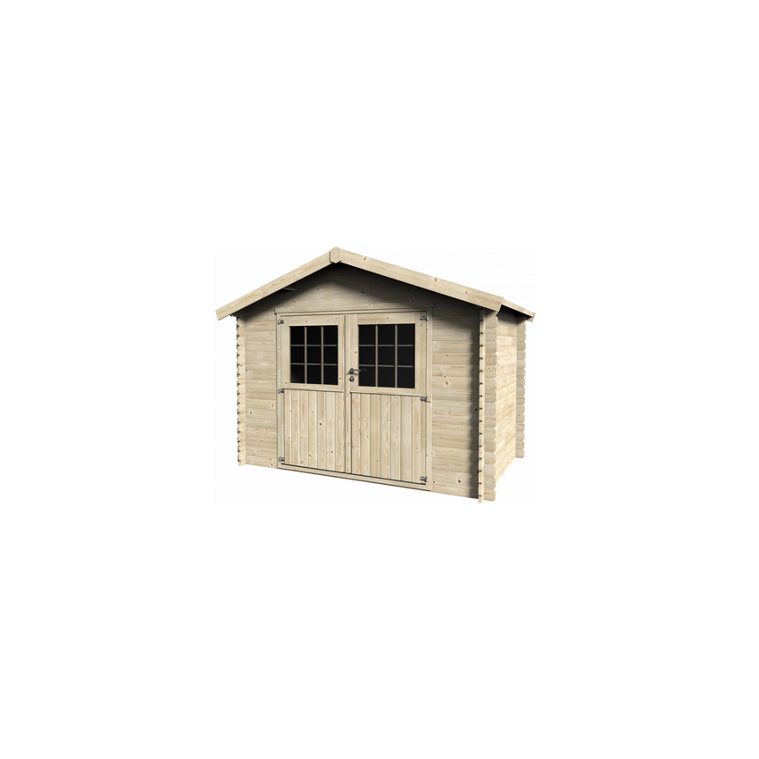 Abri de jardin en bois FLORINE - 5.90 m²