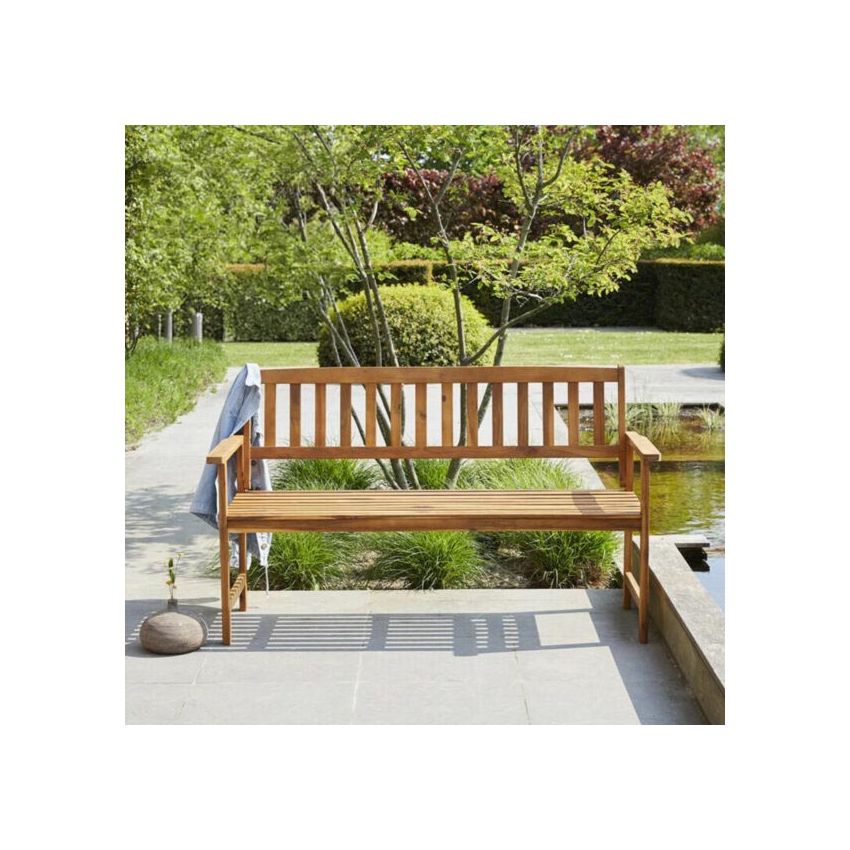 Banc de jardin NATURA en Acacia massif 150cm