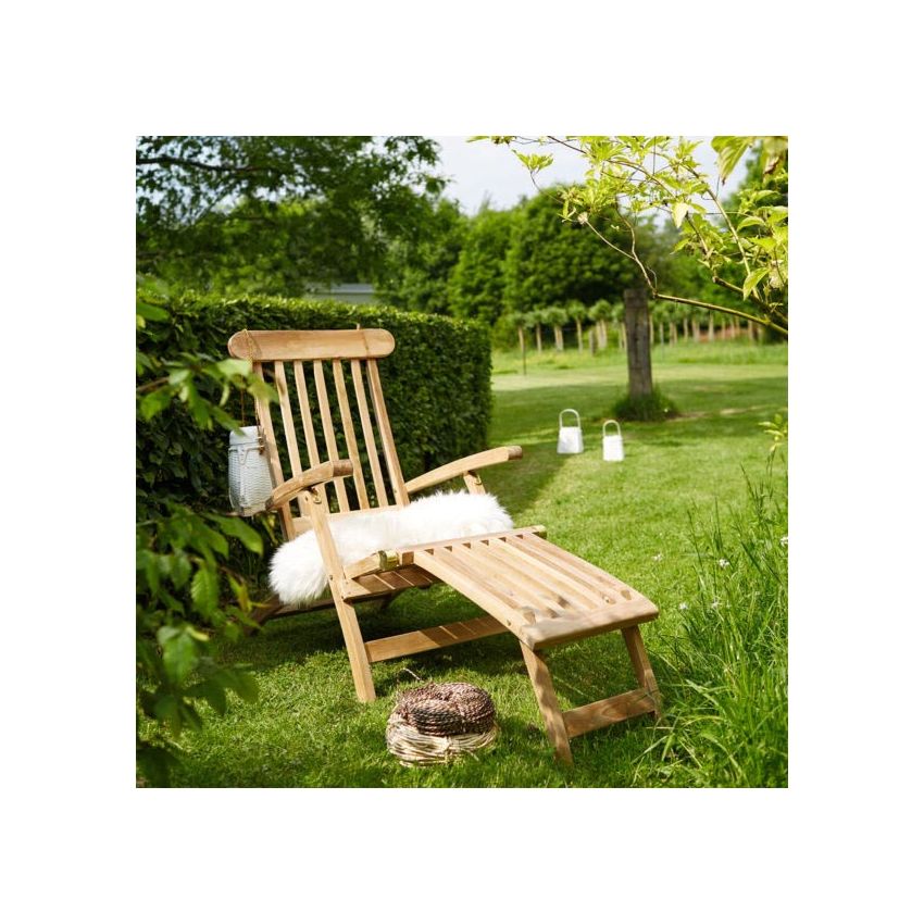 Bain de soleil DUNES en Teck massif