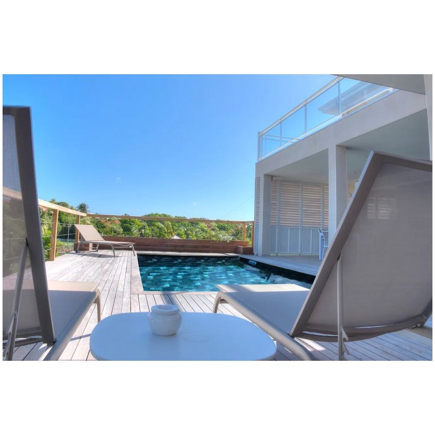 Piscine Bois Luxe Rectangulaire 420x320x145 cm Pierre de Bali