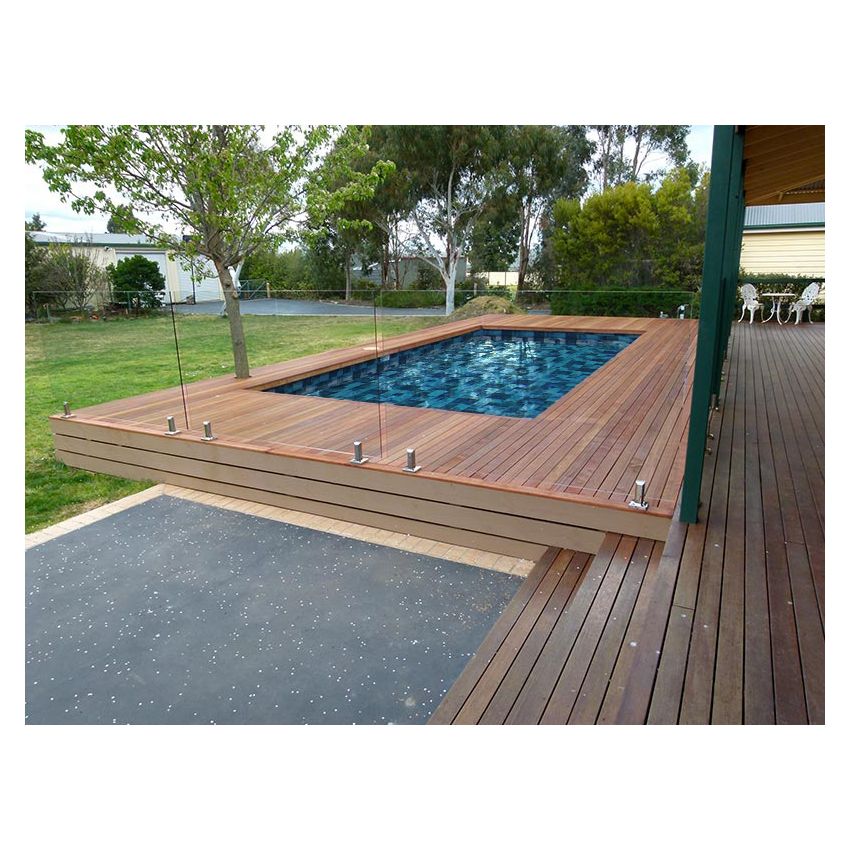 Piscine Bois Supreme Rectangulaire 1220x520x145cm Pierre de Bali