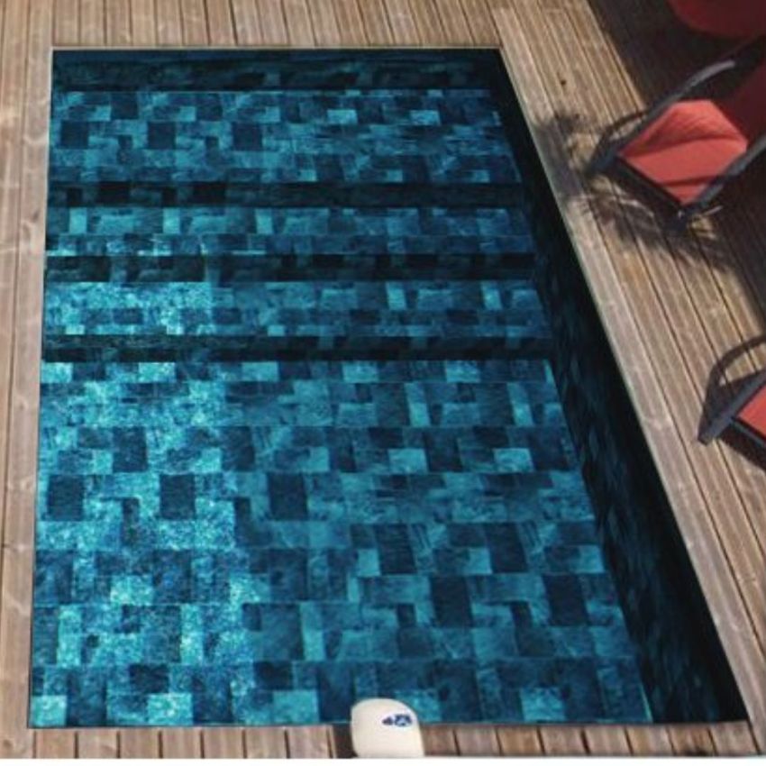 Piscine Bois Luxe Rectangulaire avec Plage Immergée + Escalier 520x320x131cm Pierre de Bali