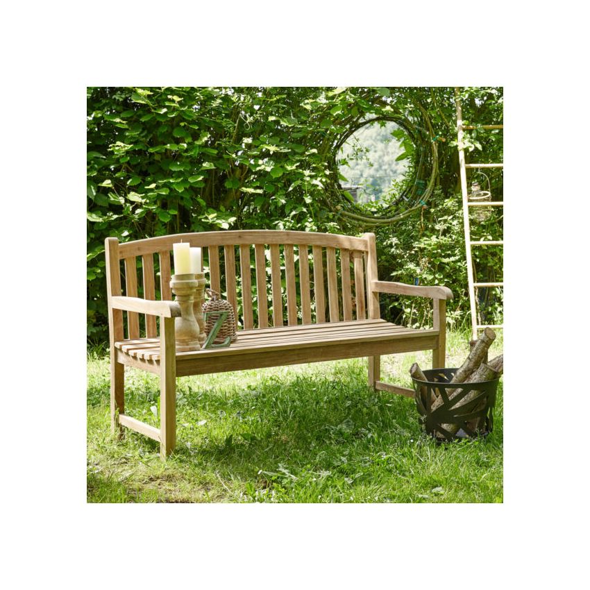 Banc de jardin en teck massif BLOOM 150 cm