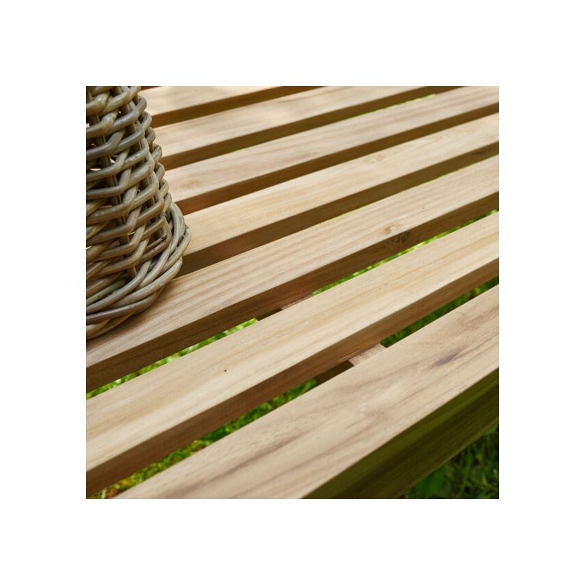 Banc de jardin en teck massif BLOOM 150 cm