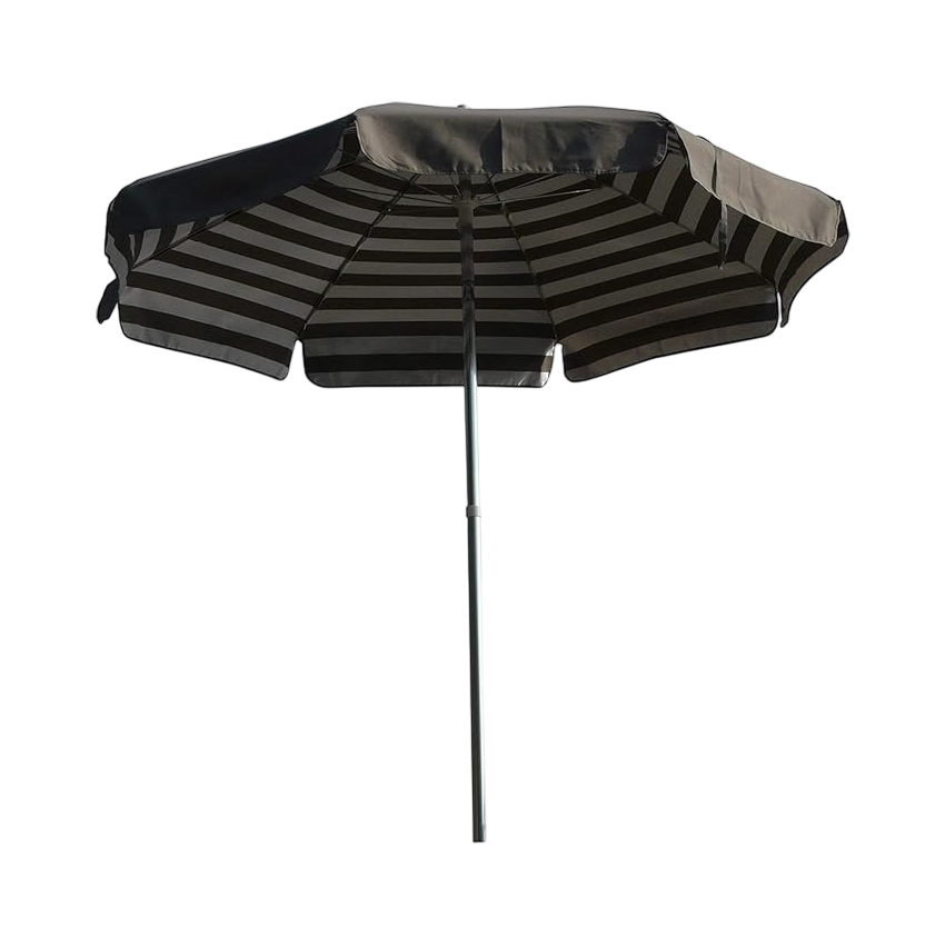 Parasol VENEZIA Duplex 200/8 cm Taupe et Blanc