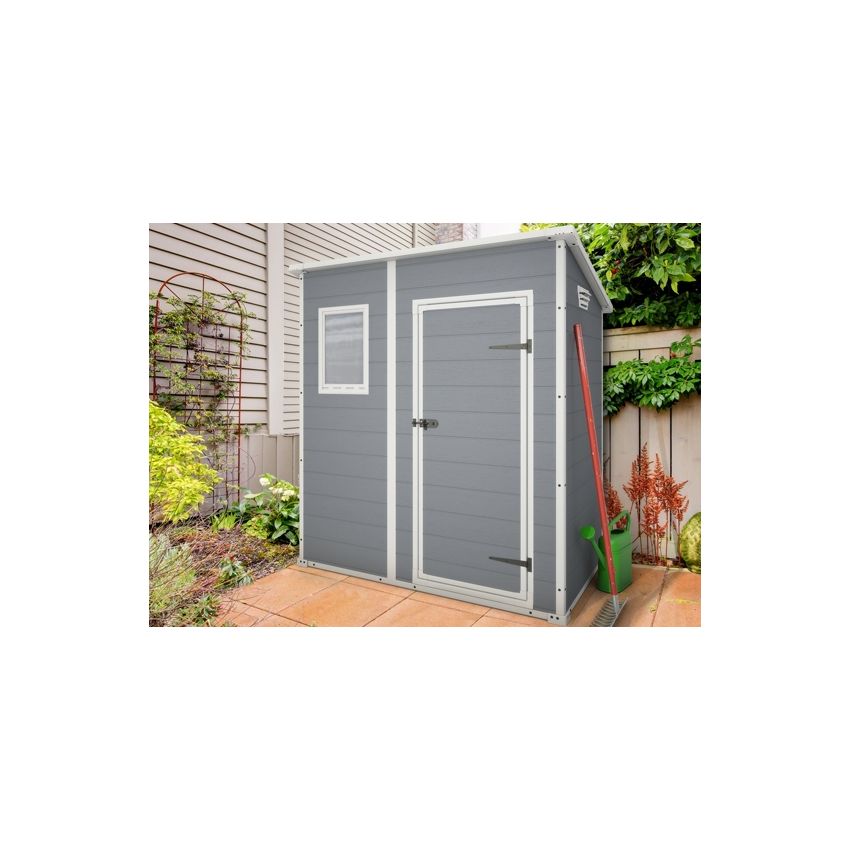 Abri Premium 64 Monopente Gris 2m²  83x113x201cm