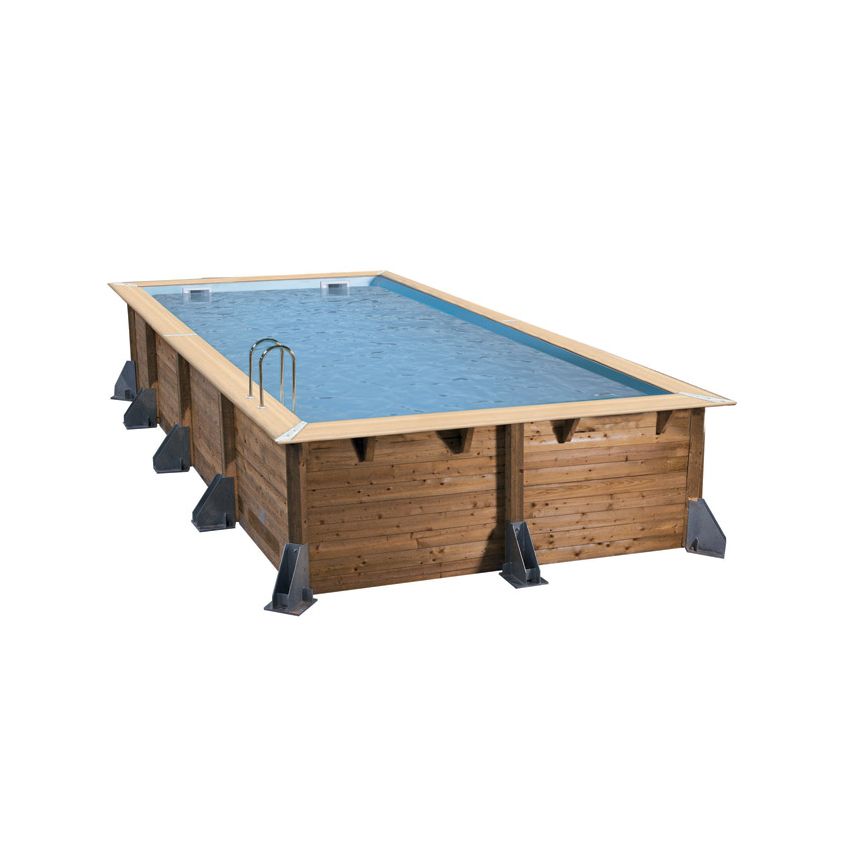 Piscine bois Rectangulaire UBBINK LINEA 650x350x140cm