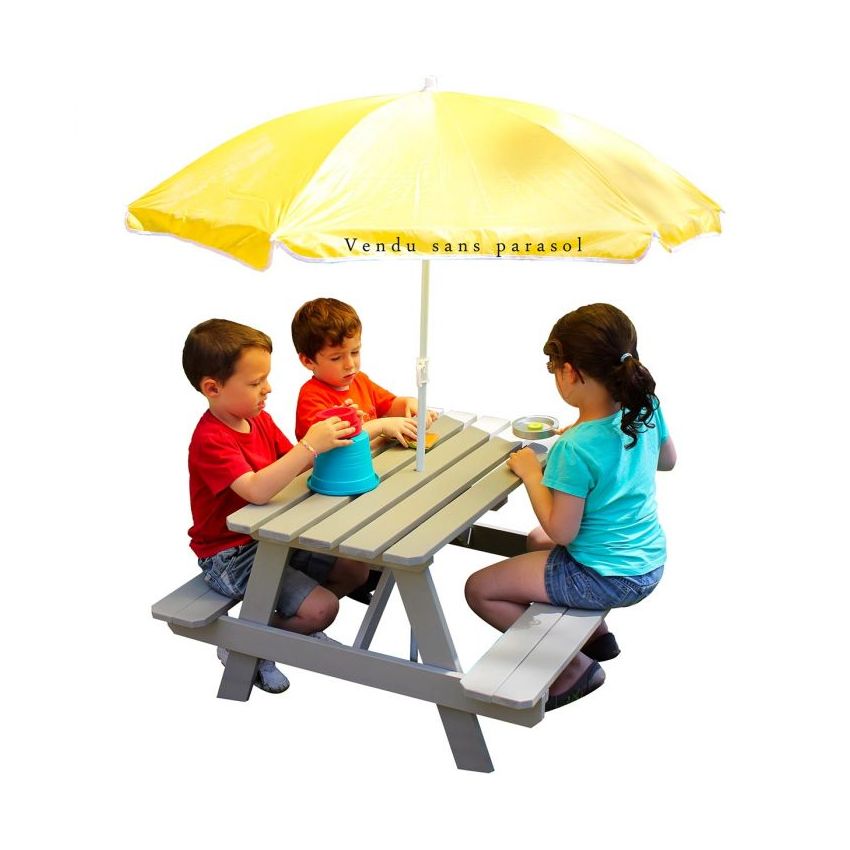 Table de pique-nique en bois pour enfant - Soulet