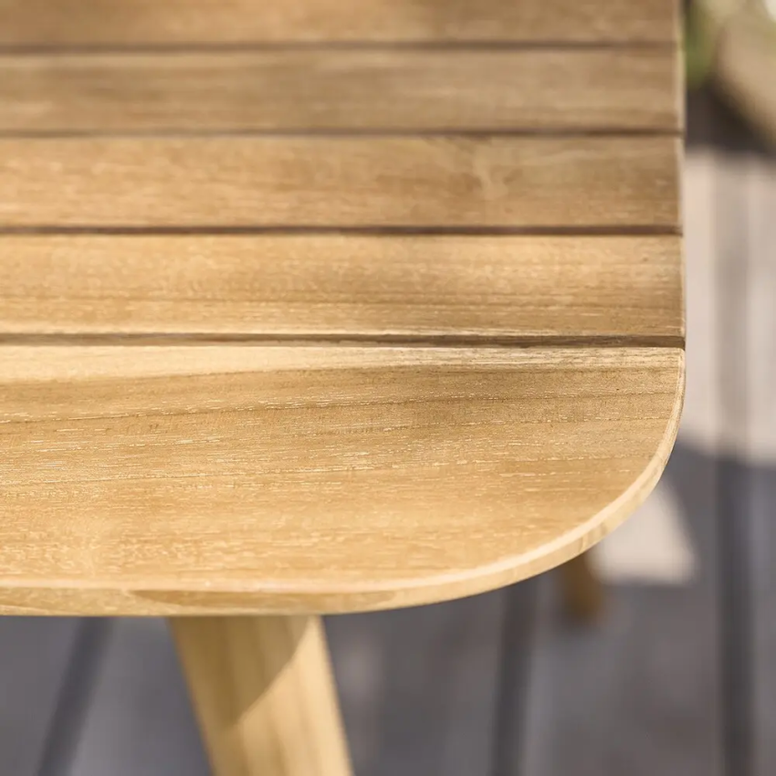 Table de jardin Carrée 2/4 places en Teck NAPLES