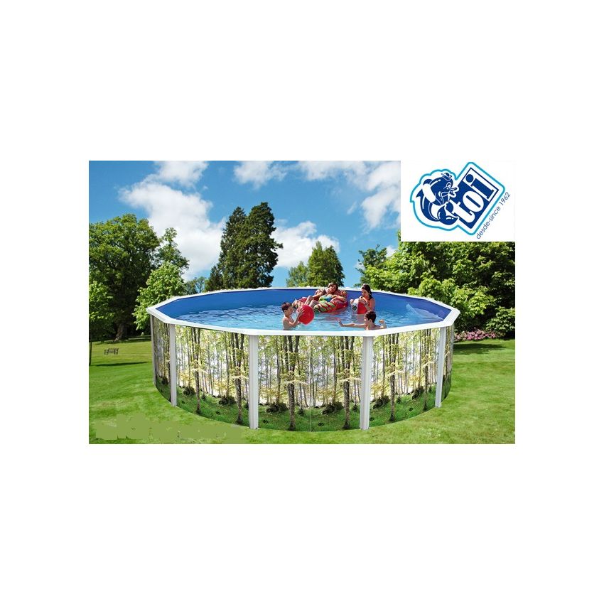 Piscine Ronde BOSQUE Acier 350 x H 120cm