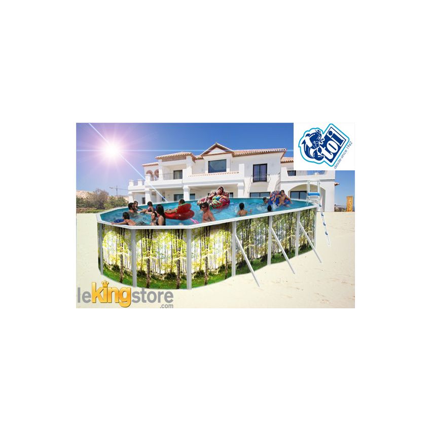 Piscine allongée BOSQUE Acier 640 x 366 cm x H 120cm