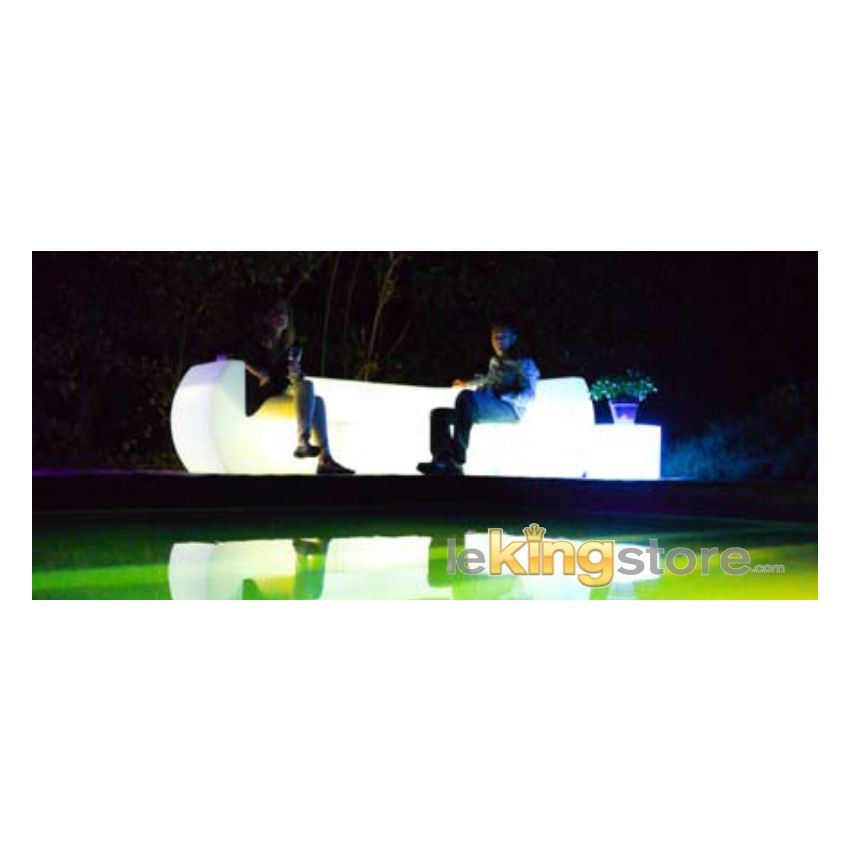 Divan Angle Loonge Lumineux Et Waterproof 96 cm x 96 cm x H 71cm
