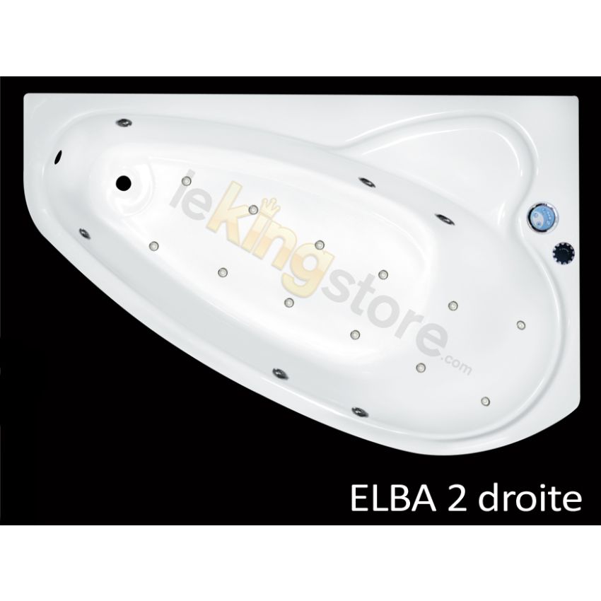 Baignoire Balnéo Elba 160 x 105 cm