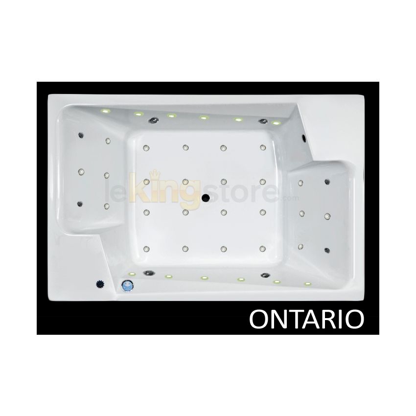 Baignoire Balnéo Ontario 190 x 125 cm 2 places