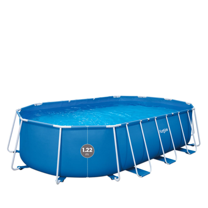 Piscine Tubulaire Rectangulaire Funsicle 6.10 x 3.66 x 1.22 m – Kit Complet