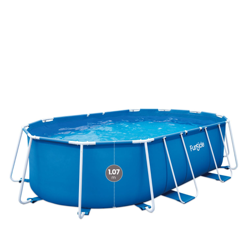 Piscine Tubulaire Ovale 4.88m x 3.05m x 1.07m