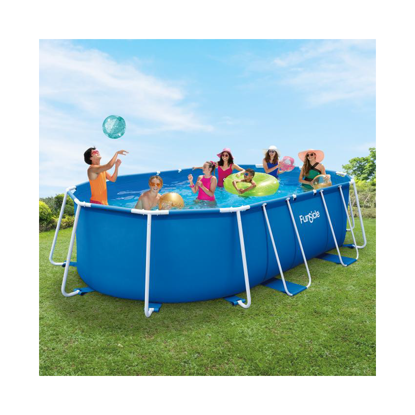 Piscine Tubulaire Ovale 4.88m x 3.05m x 1.07m