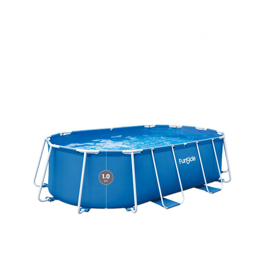 Piscine Ovale Tubulaire 4.24m x 2.50m x 1m