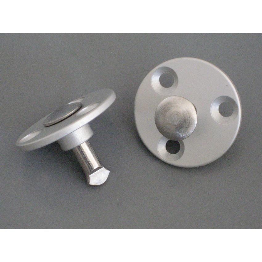 Lot de 10 pitons escamotable pour bâche à barres installation enterrée avec sol en bois