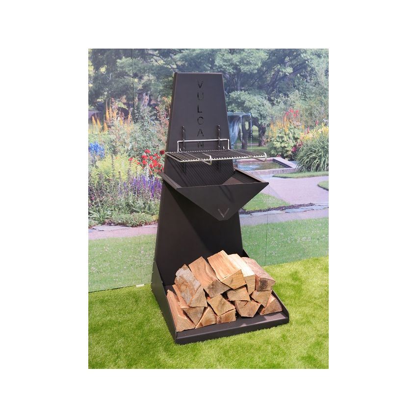 Brasero Gris en acier l'Art du jardin