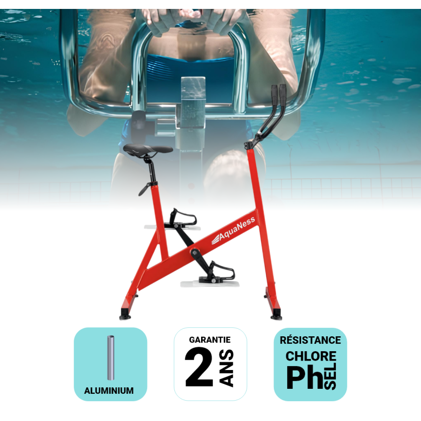 Aquabike V2 Rouge
