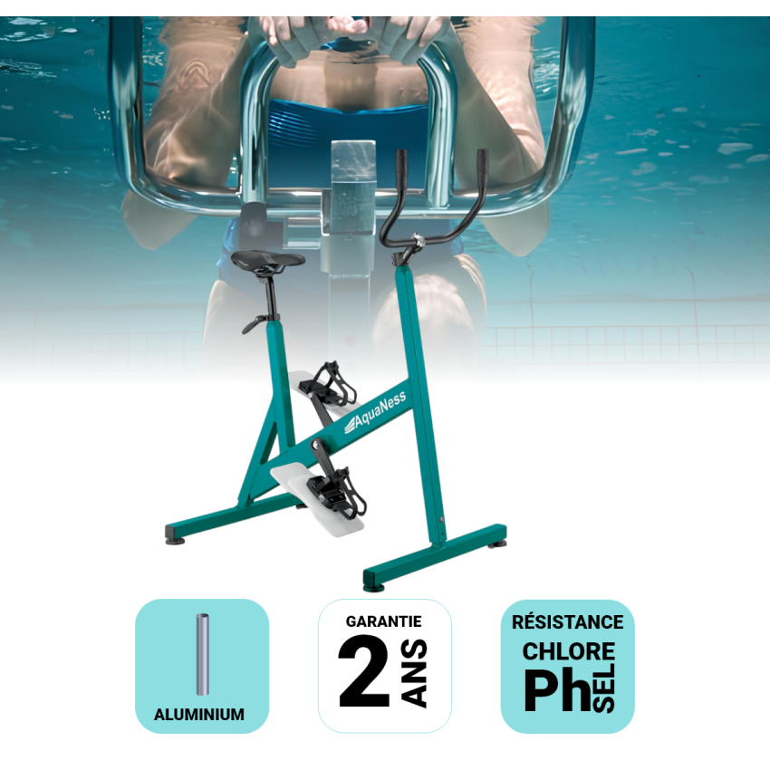 Aquabike Aquaness V3 verre d'eau