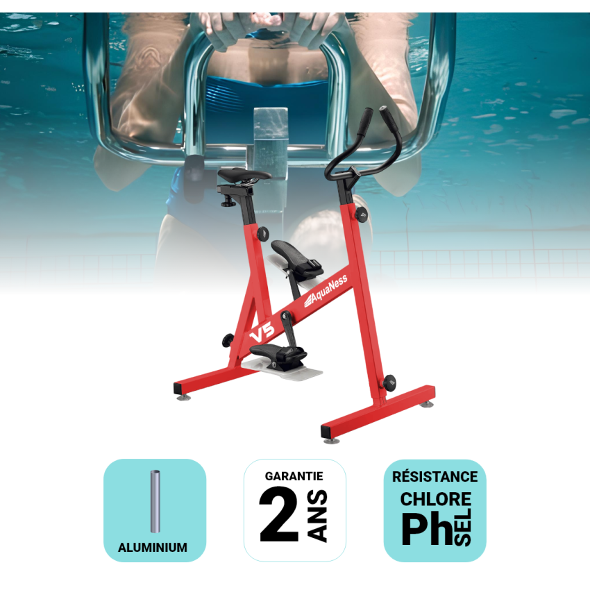 Aquabike V5 Rouge