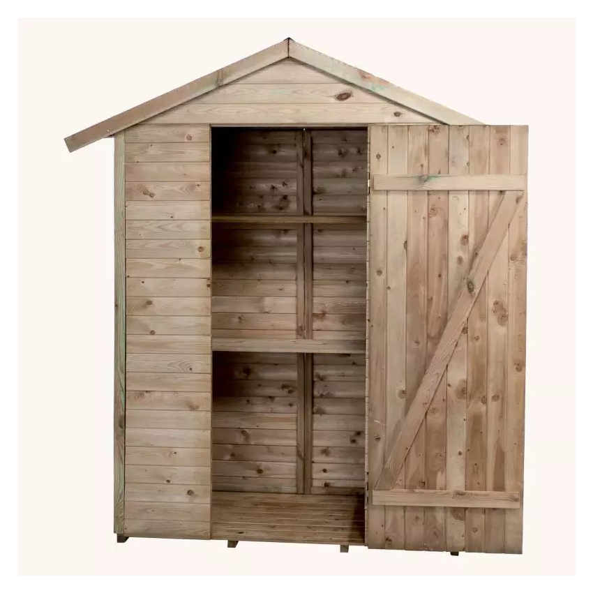 Abri de jardin en bois LEO 1.98 m² 193x83xh220 cm