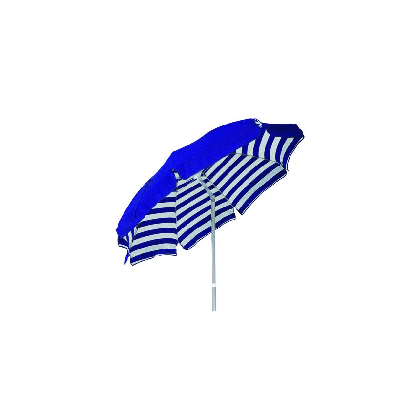 Parasol VENEZIA Duplex 200/8 cm Bleu et Blanc