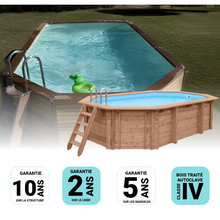 Piscine composite Zodiac AZTECK mixte 8,90 x 4,00 x 1,40 m