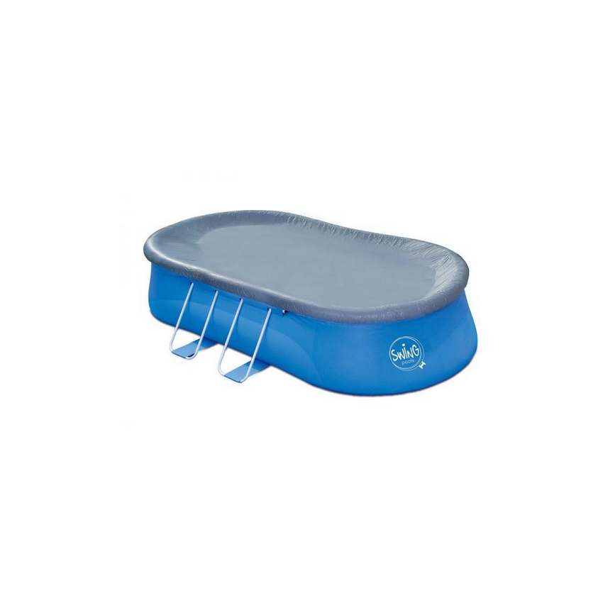 Bâche hiver pour piscine gonflable ovale 5.49 x 3.66 m