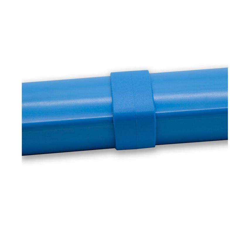 Cache Bleu pour le rail supérieur Combi de piscine acier