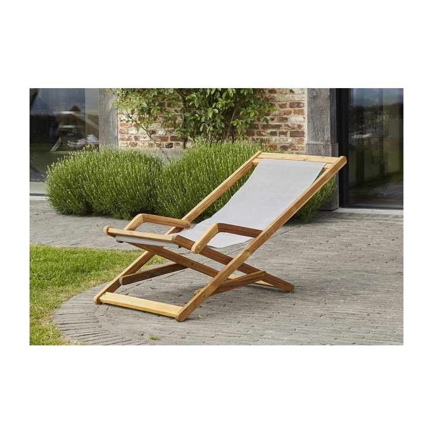 Transat SEA en Acacia et Textilène Gris 