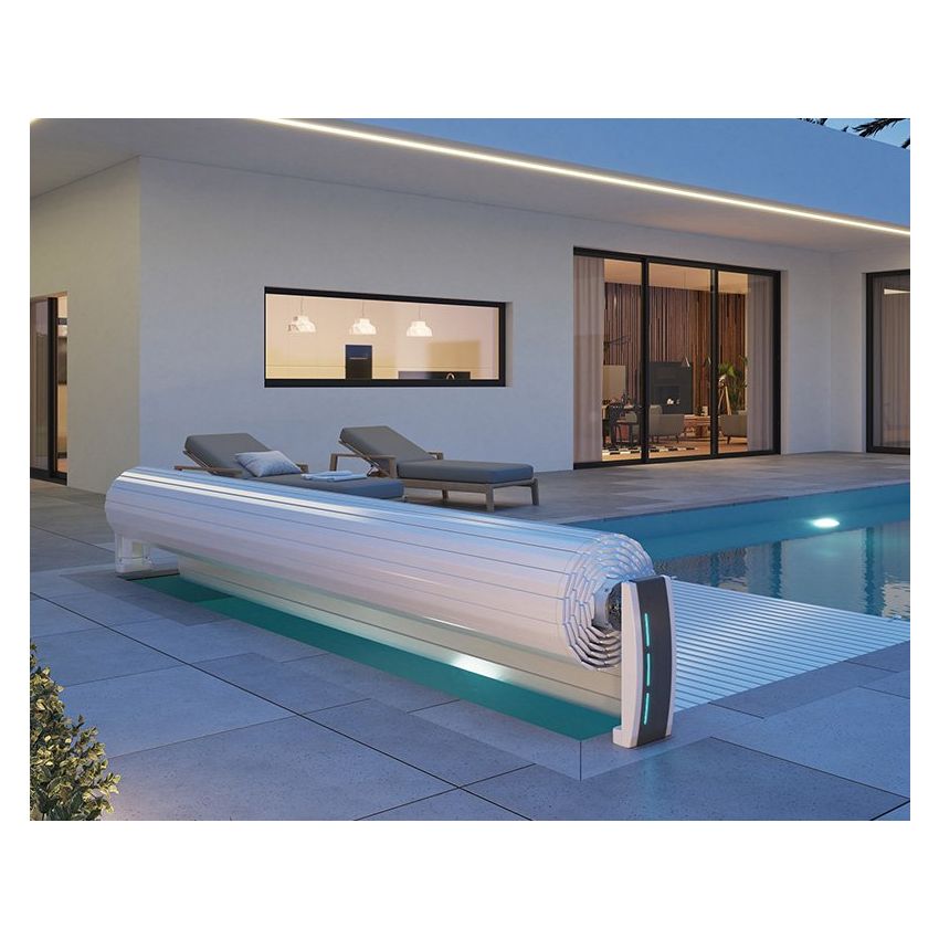 Volet roulant Hors sol électrique BALI pour piscine rectangulaire 720x400 cm