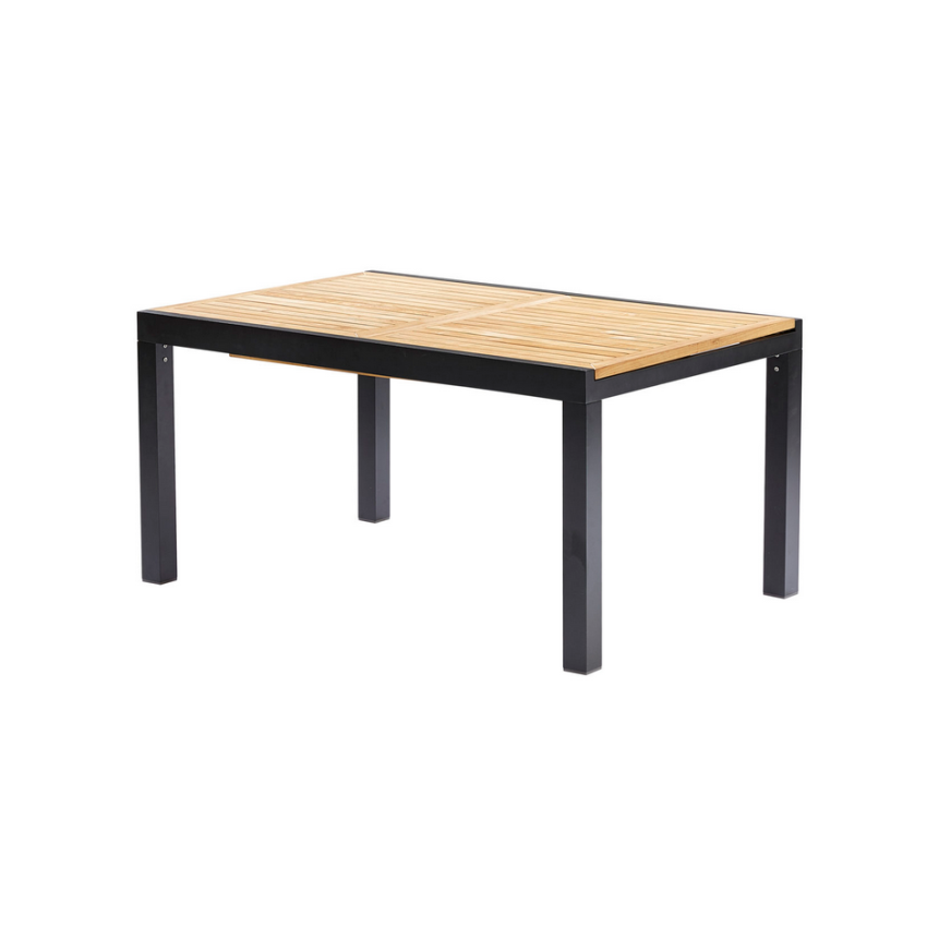 Ensemble de jardin Bali Teck noir 6/10 places