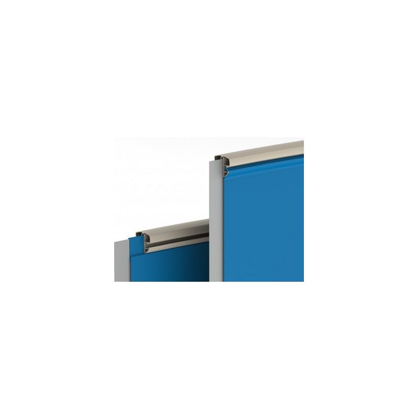Rails supérieurs Combi Beige pour piscine acier de 4.0 m