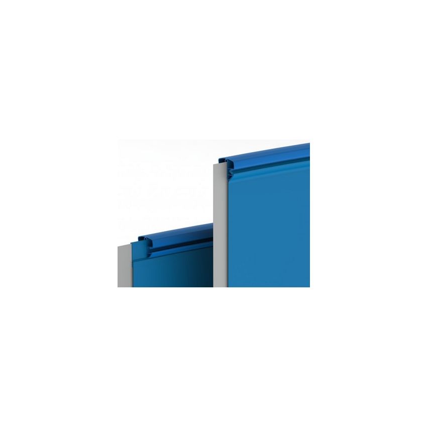 Rails supérieurs Combi Bleu pour piscine acier de 9.0 x 5.0 m