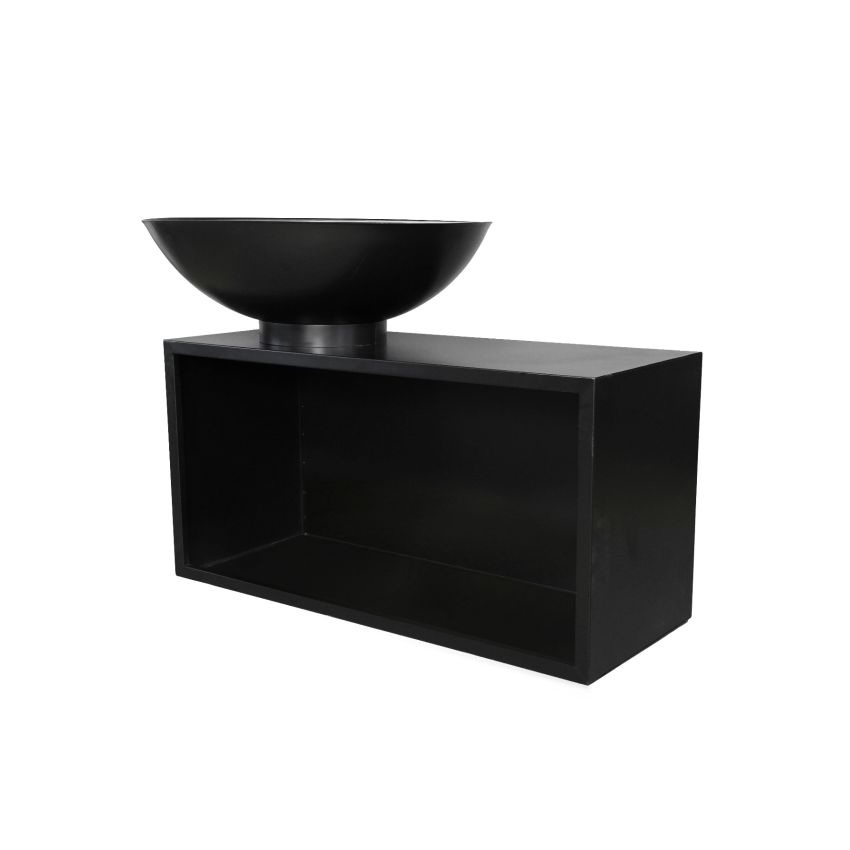 Brasero Giant en acier galvanisé Noir