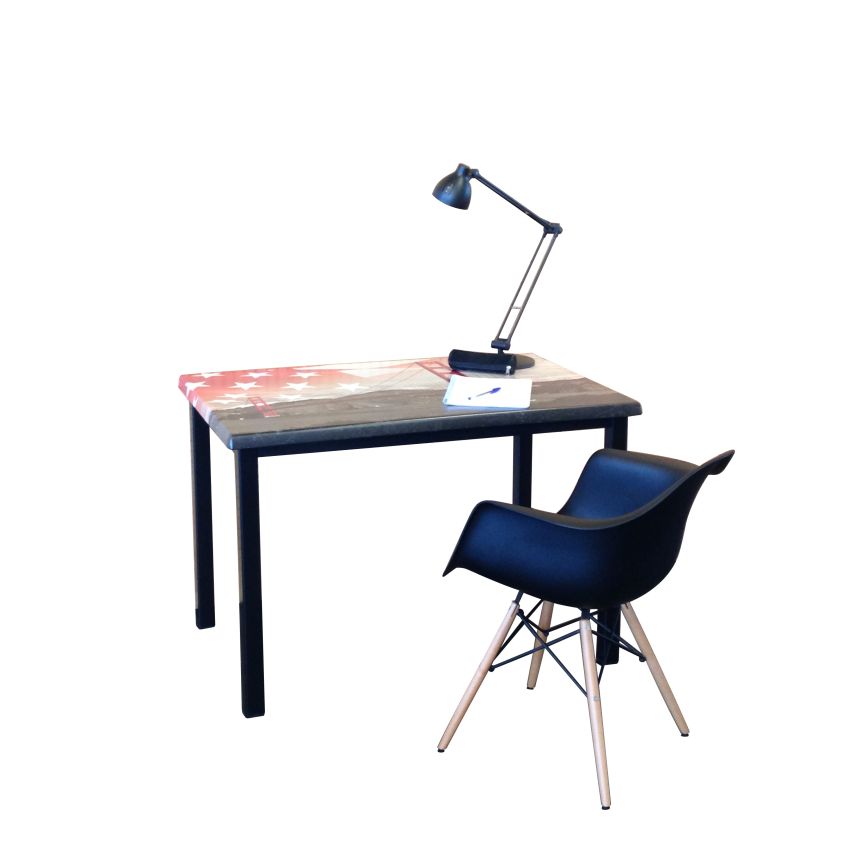 Bureau 110x70 cm Décor San Francisco Pied Noir