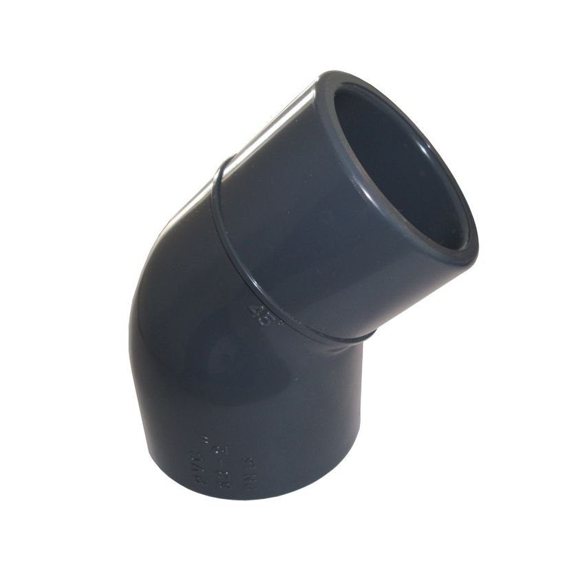 Raccord PVC Coude 45° 40x40/32mm - PN 16